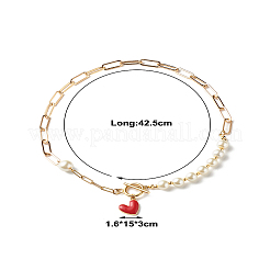 Glass Pearl Beaded Necklaces&nbsp;X1-NJEW-TA00004