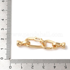 Brass Fold Over Clasps&nbsp;KK-A227-07G