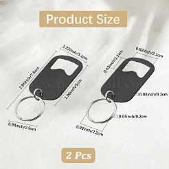 Stainless Steel Keychains&nbsp;AJEW-WH20077-035A-B