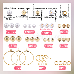 DIY CCB & ABS Plastic Round Beads Earring Making Kits&nbsp;DIY-SP0002-89