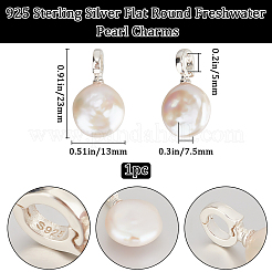 1Pc Natural Baroque Keshi Pearl Pendants&nbsp;FIND-BBC0002-39B