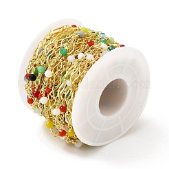 Handmade Eco-friendly Brass Leaf Link Chain&nbsp;CHC-E023-15G