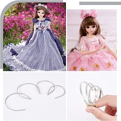 24Pcs 4 Style Iron Dolls Hair Hoop&nbsp;DIY-FG0002-74