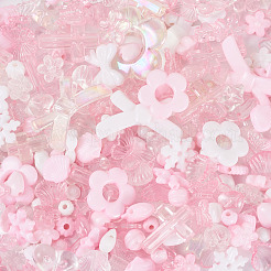 100G Transparent & Opaque Acrylic Beads&nbsp;TACR-TA0001-57E