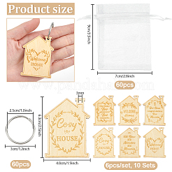 DIY Welcome Home Keychain Making Kits&nbsp;DIY-PH0034-95