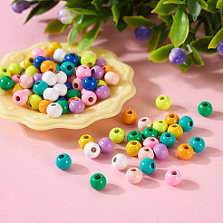 100Pcs 10 Colors Spray Painted Alloy Beads&nbsp;FIND-TA0003-08