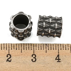 Column 304 Stainless Steel European Beads&nbsp;STAS-E214-10AS-06