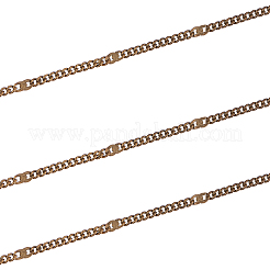 Soldered Brass Coated Iron Curb Chains&nbsp;CH-CJ0001-01A-AB
