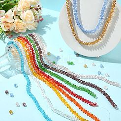 10 Strands 10 Styles Electroplate Glass Beads Strands&nbsp;EGLA-CJ0001-28