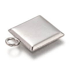 Non-Tarnish 304 Stainless Steel Pendant Cabochon Settings&nbsp;X-STAS-I176-07P
