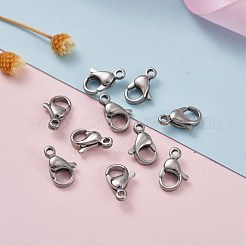 Tarnish Resistant 304 Stainless Steel Lobster Claw Clasps&nbsp;STAS-AB12