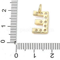 Brass Micro Pave Clear Cubic Zirconia Pendants&nbsp;KK-I476-01G-E