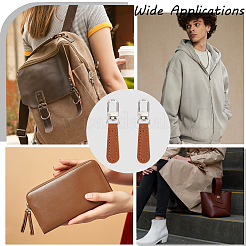 8Pcs PU Leather Zipper Pulls for Handbags Luggage and Jacket&nbsp;FIND-CL0002-09A