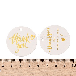 100Pcs Hot Stamping Paper Thank You Printed Gift Tags&nbsp;CDIS-H007-05