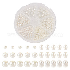 410Pcs 6 Styles Glass Pearl Beads&nbsp;HY-TA0003-04B
