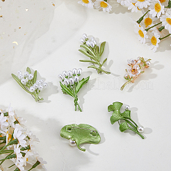 6Pcs 6 Styles Enamel Pins&nbsp;JEWB-FH0003-10