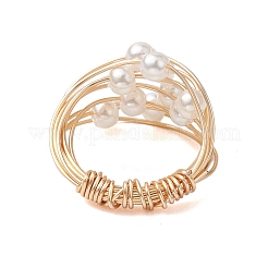 Copper Wire Wrapped Finger Rings&nbsp;RJEW-JR00684