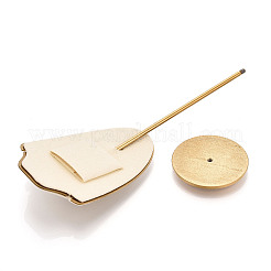 Bust Shaped Microfiber Necklace Display Stands with Golden Tone Aluminum Alloy Support&nbsp;ODIS-H006-01D