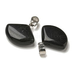 Natural Obsidian Pendants&nbsp;G-Z067-05P-02