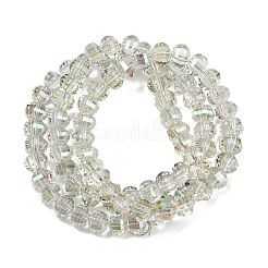 Electroplate Transparent Glass Beads Strands&nbsp;EGLA-B011-08A-HR04