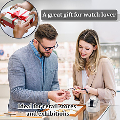 Wood with Sponge Watch Display Stands&nbsp;ODIS-WH0038-163B