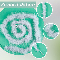 Turkey Feather Ornament Accessories&nbsp;AJEW-WH20018-91A