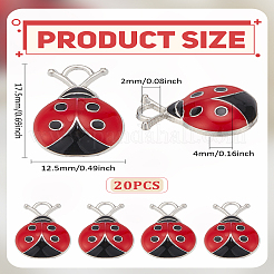 20Pcs Alloy Enamel Pendants&nbsp;ENAM-LP0001-60