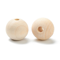 Natural Unfinished Wood Beads&nbsp;LS-WOOD-XCP0001-19F