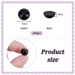 Acrylic Half Round Beads&nbsp;OACR-PH0004-63B