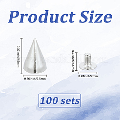 100Pcs Alloy Rivets&nbsp;FIND-GF0008-54P