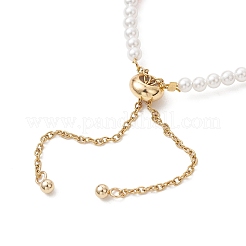 Adjustable Dyed Natural Malaysia Jade & Shell Pearl & Synthetic Hematite Beaded Slider Bracelets for Women&nbsp;BJEW-JB13550