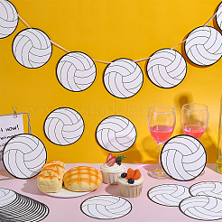 Paper Volleyball Hanging Banner&nbsp;AJEW-WH0752-464