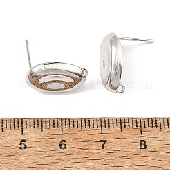 SHEGRACE Brass Stud Earring Findings&nbsp;XGRQ6M759-908P