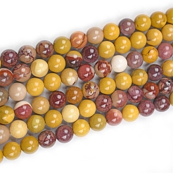 Natural Mookaite Round Beads Strands&nbsp;G-O047-12-6mm