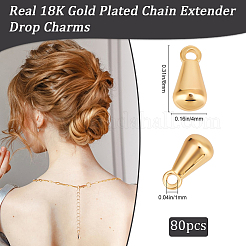 80Pcs Brass Charms&nbsp;KK-BBC0014-10B