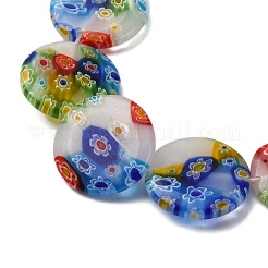 Handmade Millefiori Glass Beads Strands&nbsp;LK139