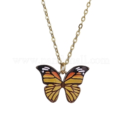 Alloy Enamel Pendant Necklace&nbsp;NJEW-JN04584