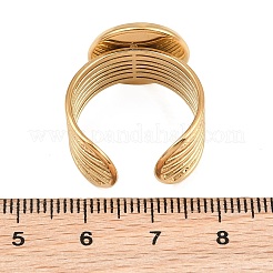 304 Stainless Steel Cuff Ring Components&nbsp;SA-CBA82C8-03D-G