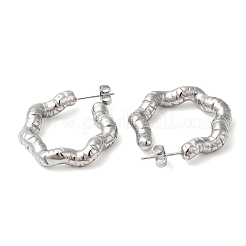 Non-Tarnish 304 Stainless Steel Ring Stud Earring&nbsp;EJEW-K244-37P