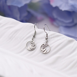 201 Stainless Steel Dangle Earrings&nbsp;FS-WGC26FA-02