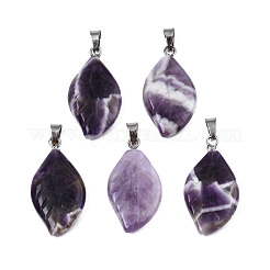 Natural Amethyst Pendants&nbsp;G-S364-076A-02