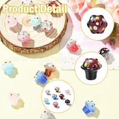 16Pcs 8 Colors Handmade Lampwork Enamel Bumpy Beads&nbsp;LAMP-CJ0002-72