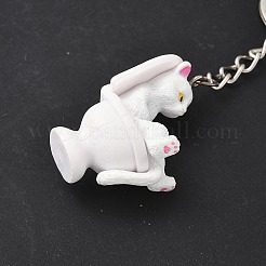 Alloy with PVC Plastic Cute Keychain&nbsp;KEYC-Z006-02P-B