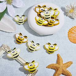 12Pcs 3 Colors Bees Silicone Focal Beads&nbsp;JX658A