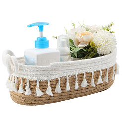 Cotton Rope Woven Storage Basket&nbsp;AJEW-WH20020-153A