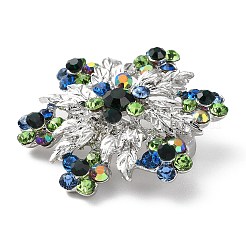 Snowflake Silver Color Plated Alloy Brooch&nbsp;JEWB-B007-02