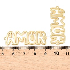 Brass Hollow Connector Charm&nbsp;KK-F931-28C-G