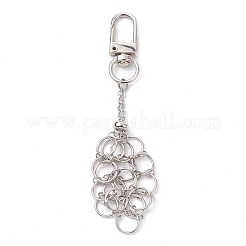 304 Stainless Steel Chain Pouch Natural Gemstone Pendant Decorations&nbsp;HJEW-JM01888-01