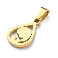 PVD Vacuum Plating 304 Stainless Steel Pendants&nbsp;STAS-D087-03G
