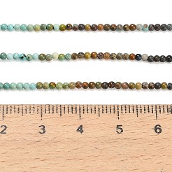 Gradient Color Natural HuBei Turquoise Beads Strands&nbsp;G-A322-A03-2mm
